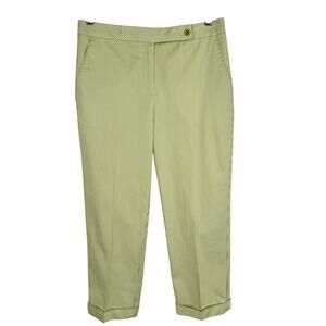 Talbots Sz 6 Lime Green Formal Elegant Pants Elegant Summer Topical Dinner